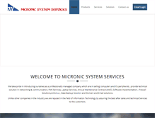 Tablet Screenshot of micronicsystem.co.in